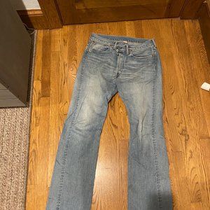 RRL Mens 34 x 34 Straight Leg Light Wash